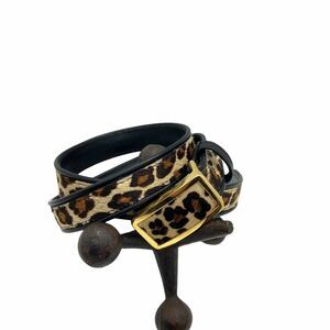 Animal Print Belt Size Vicenza Women's Tan Brown Genuine Italian Calfskin 28